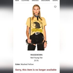 Madeworn neil young shirt